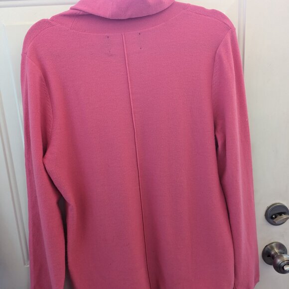 Calvin Klein Jeans brand pink cowl neck long sleeve woman's sweater sz XL - Picture 6 of 6
